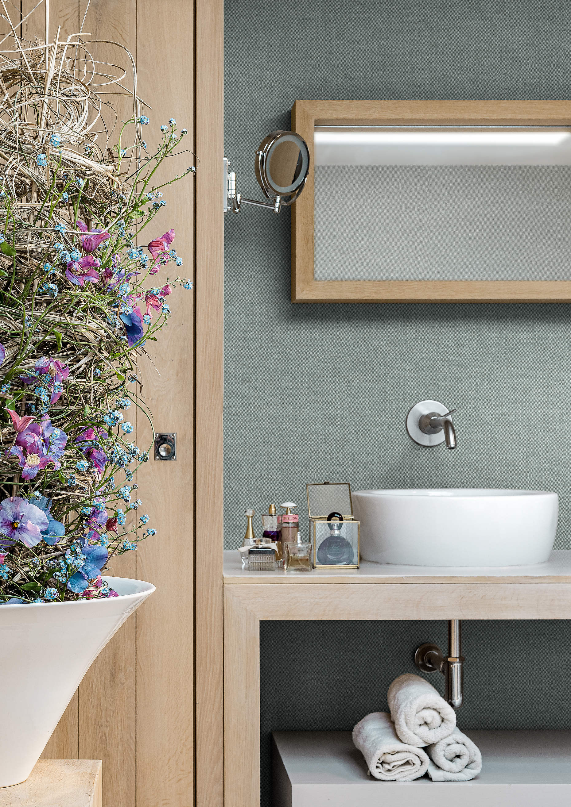 Обои Loymina British Style Garden Twill Brit 16 005 10,05×1 фото в интерьере